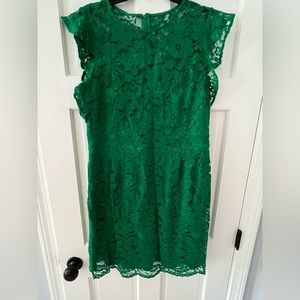 Lauren Ralph Lauren Green Lace Dress Size 12